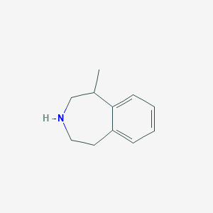 molecular formula C11H15N B3188738 1-Methyl-2,3,4,5-tetrahydro-1H-benzo[d]azepine CAS No. 23266-24-2