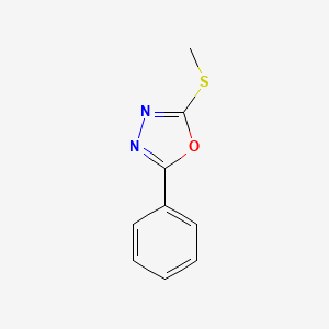 molecular formula C9H8N2OS B3188742 2-(Methylthio)-5-phenyl-1,3,4-oxadiazole CAS No. 23288-88-2