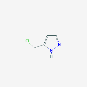 molecular formula C4H5ClN2 B3188775 3-(Chloromethyl)-1H-pyrazole CAS No. 23784-89-6