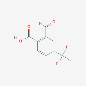 molecular formula C9H5F3O3 B3188785 2-Formyl-4-(trifluoromethyl)benzoic acid CAS No. 23984-83-0
