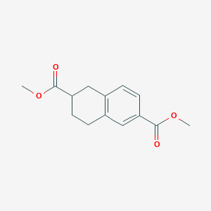 molecular formula C14H16O4 B3188788 Dimethyl 1,2,3,4-tetrahydronaphthalene-2,6-dicarboxylate CAS No. 23985-75-3