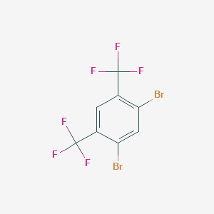 molecular formula C8H2Br2F6 B3188802 1,3-Dibromo-4,6-bis(trifluoromethyl)benzene CAS No. 241151-55-3