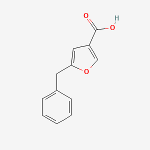 molecular formula C12H10O3 B3188812 3-Furancarboxylic acid, 5-(phenylmethyl)- CAS No. 24313-22-2