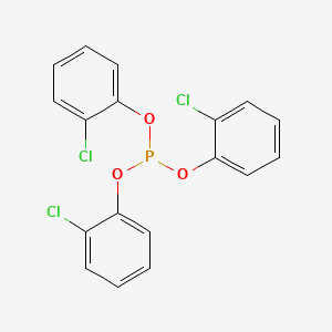 molecular formula C18H12Cl3O3P B3188829 Phosphorous acid, tris(2-chlorophenyl) ester CAS No. 24460-31-9