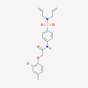 molecular formula C21H23BrN2O4S B318883 2-(2-bromo-4-methylphenoxy)-N-{4-[(diallylamino)sulfonyl]phenyl}acetamide 