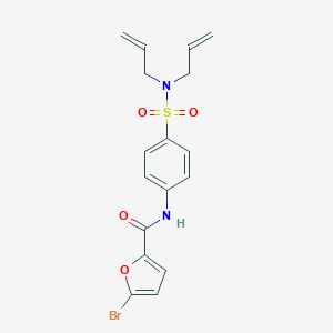 molecular formula C17H17BrN2O4S B318884 5-bromo-N-{4-[(diallylamino)sulfonyl]phenyl}-2-furamide 