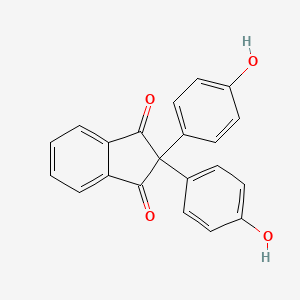 molecular formula C21H14O4 B3188844 1H-Indene-1,3(2H)-dione, 2,2-bis(4-hydroxyphenyl)- CAS No. 246516-38-1