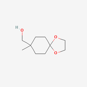 molecular formula C10H18O3 B3188860 (8-Methyl-1,4-dioxaspiro[4.5]decan-8-yl)methanol CAS No. 24730-89-0