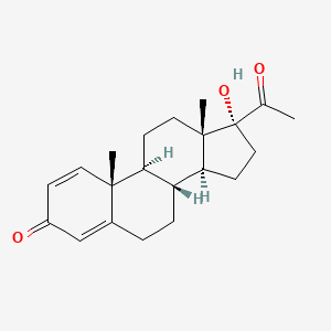 molecular formula C21H28O3 B3188862 17-Hydroxypregna-1,4-diene-3,20-dione CAS No. 2477-61-4