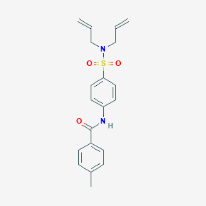 molecular formula C20H22N2O3S B318889 N-{4-[(diallylamino)sulfonyl]phenyl}-4-methylbenzamide 