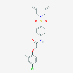 molecular formula C21H23ClN2O4S B318890 2-(4-chloro-2-methylphenoxy)-N-{4-[(diallylamino)sulfonyl]phenyl}acetamide 