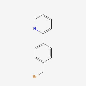molecular formula C12H10BrN B3188922 2-(4-(Bromomethyl)phenyl)pyridine CAS No. 257907-04-3