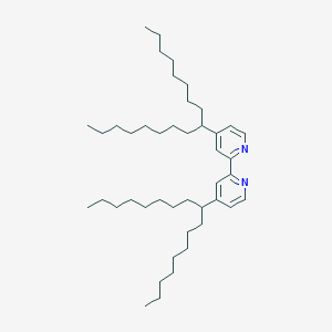 molecular formula C44H76N2 B3188926 4,4'-Di(heptadecan-9-yl)-2,2'-bipyridine CAS No. 258262-75-8