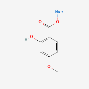 molecular formula C8H7NaO4 B3188929 Sodium 2-hydroxy-p-anisate CAS No. 25832-67-1