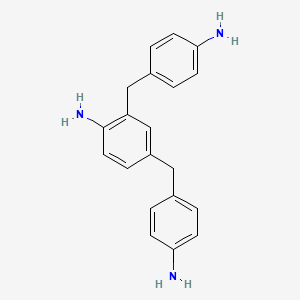 molecular formula C20H21N3 B3188930 2,4-Bis(p-aminobenzyl)aniline CAS No. 25834-80-4