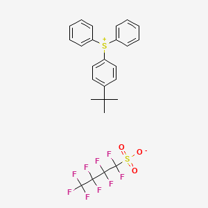 molecular formula C26H23F9O3S2 B3188932 Diphenyl 4-tertbutylphenylsulfonium nonafluorobutanesulfonate CAS No. 258872-05-8