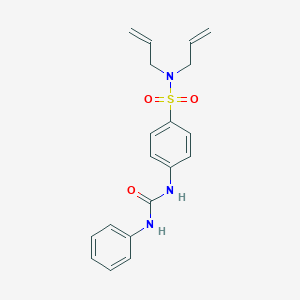 molecular formula C19H21N3O3S B318894 N,N-diallyl-4-[(anilinocarbonyl)amino]benzenesulfonamide 