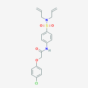 molecular formula C20H21ClN2O4S B318895 2-(4-chlorophenoxy)-N-{4-[(diallylamino)sulfonyl]phenyl}acetamide 