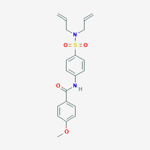 molecular formula C20H22N2O4S B318896 N-{4-[(diallylamino)sulfonyl]phenyl}-4-methoxybenzamide 
