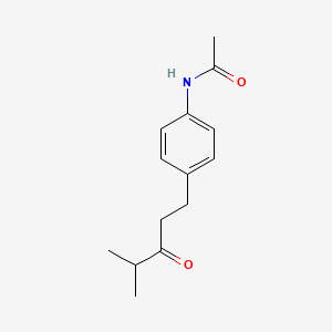 molecular formula C14H19NO2 B3188962 Acetamide, N-[4-(4-methyl-3-oxopentyl)phenyl]- CAS No. 261527-28-0