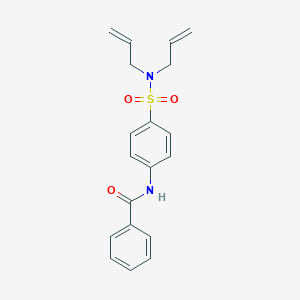 molecular formula C19H20N2O3S B318897 N-{4-[(diallylamino)sulfonyl]phenyl}benzamide 