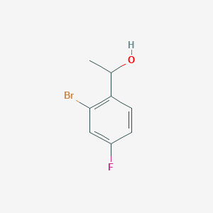 molecular formula C8H8BrFO B3188973 1-(2-Bromo-4-fluorophenyl)ethanol CAS No. 261711-20-0