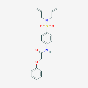 molecular formula C20H22N2O4S B318901 N-{4-[(diallylamino)sulfonyl]phenyl}-2-phenoxyacetamide 