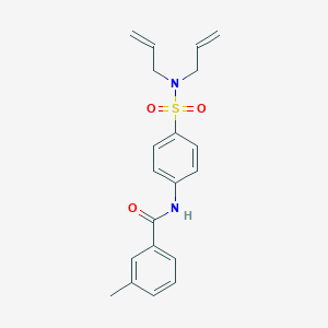 molecular formula C20H22N2O3S B318902 N-{4-[(diallylamino)sulfonyl]phenyl}-3-methylbenzamide 