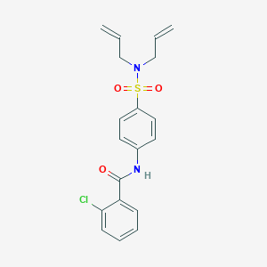 2-chloro-N-{4-[(diallylamino)sulfonyl]phenyl}benzamide