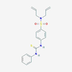 molecular formula C19H21N3O2S2 B318909 N,N-diallyl-4-[(anilinocarbothioyl)amino]benzenesulfonamide 