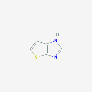 molecular formula C5H4N2S B3189096 1H-噻吩并[2,3-d]咪唑 CAS No. 27677-53-8