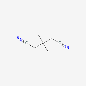 molecular formula C7H10N2 B3189120 3,3-Dimethylpentanedinitrile CAS No. 28118-35-6