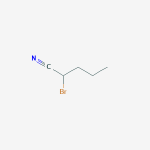 molecular formula C5H8BrN B3189147 2-Bromopentanenitrile CAS No. 28666-02-6