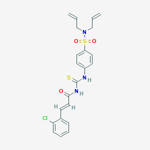 N,N-diallyl-4-[({[3-(2-chlorophenyl)acryloyl]amino}carbothioyl)amino]benzenesulfonamide