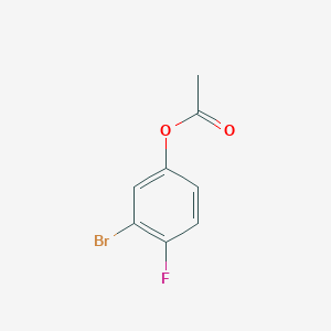 molecular formula C8H6BrFO2 B3189150 3-溴-4-氟苯基乙酸酯 CAS No. 286836-26-8