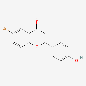 molecular formula C15H9BrO3 B3189175 6-Bromo-4'-hydroxyflavone CAS No. 288401-01-4