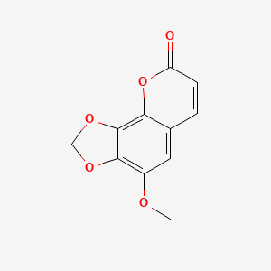 molecular formula C11H8O5 B3189180 Dracunculin CAS No. 28843-40-5