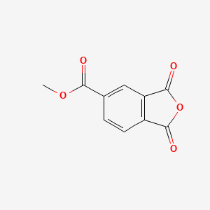 molecular formula C10H6O5 B3189185 5-Isobenzofurancarboxylic acid, 1,3-dihydro-1,3-dioxo-, methyl ester CAS No. 2902-64-9