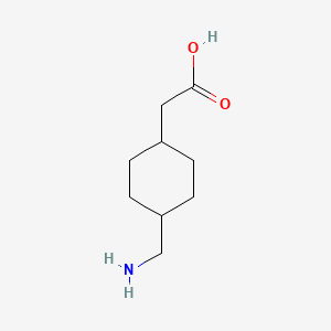 molecular formula C9H17NO2 B3189220 trans-(4-Aminomethylcyclohexyl)acetic acid CAS No. 2951-93-1