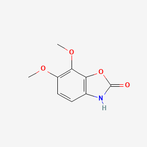 molecular formula C9H9NO4 B3189226 2-Hydroxy-6,7-dimethoxybenzoxazole CAS No. 29550-09-2