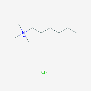 molecular formula C9H22ClN B3189249 1-Hexanaminium, N,N,N-trimethyl-, chloride CAS No. 29801-86-3