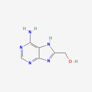 molecular formula C6H7N5O B3189272 9H-Purine-8-methanol, 6-amino- CAS No. 30466-95-6