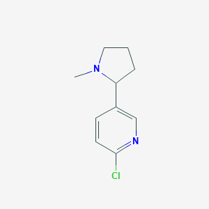 molecular formula C10H13ClN2 B031893 2-Chloro-5-(1-methyl-2-pyrrolidinyl)pyridine CAS No. 185510-30-9