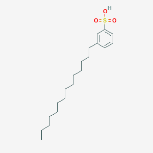 molecular formula C20H34O3S B3189301 Tetradecylbenzenesulfonic acid CAS No. 30776-59-1