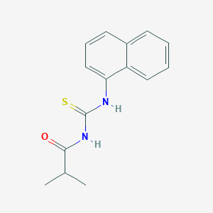 molecular formula C15H16N2OS B318931 2-methyl-N-(naphthalen-1-ylcarbamothioyl)propanamide 