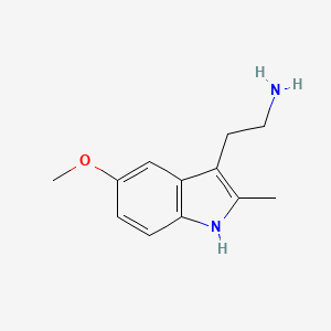 molecular formula C12H16N2O B3189345 2-(5-Methoxy-2-methyl-1H-indol-3-yl)ethanamine CAS No. 3143-97-3