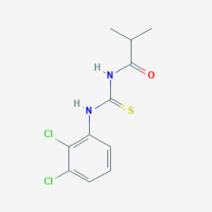 molecular formula C11H12Cl2N2OS B318938 N-[(2,3-dichlorophenyl)carbamothioyl]-2-methylpropanamide 