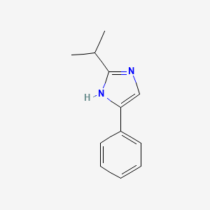 molecular formula C12H14N2 B3189389 2-isopropyl-4-phenyl-1H-imidazole CAS No. 31787-73-2