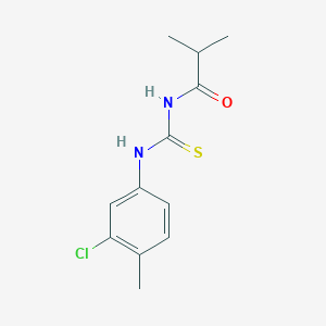 N-[(3-chloro-4-methylphenyl)carbamothioyl]-2-methylpropanamide