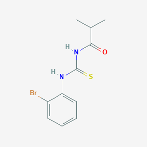 molecular formula C11H13BrN2OS B318941 N-[(2-bromophenyl)carbamothioyl]-2-methylpropanamide 